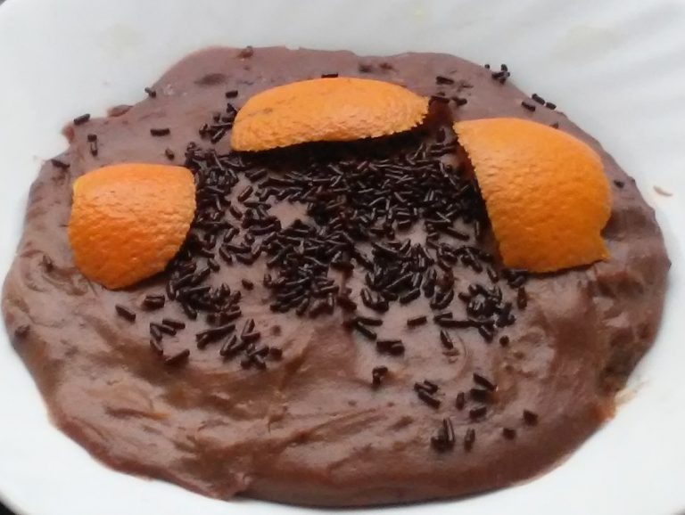 Poleá o Gachas de Chocolate y Naranja